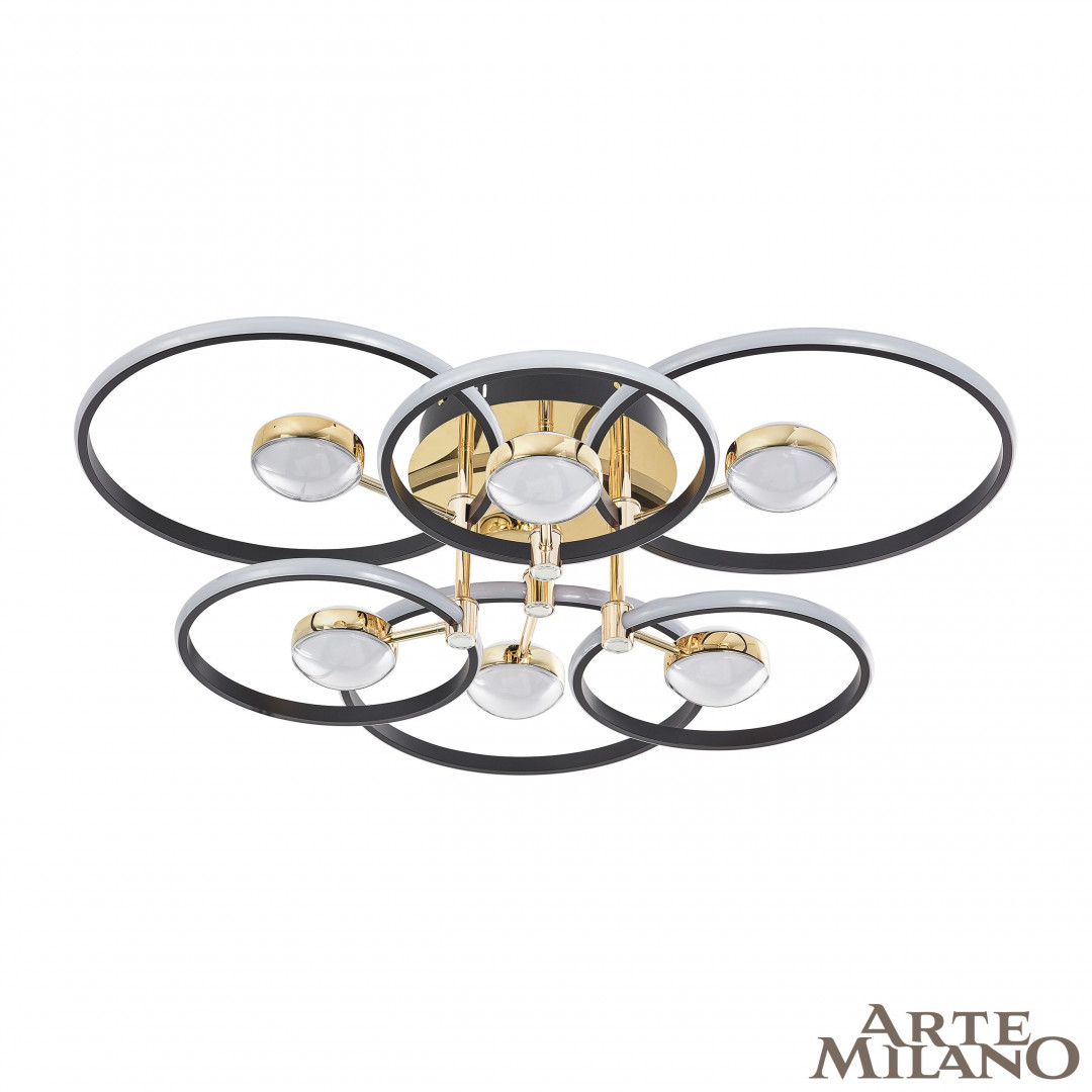 Светильник светодиодный 276140/6+6 BK/GD Arte Milano