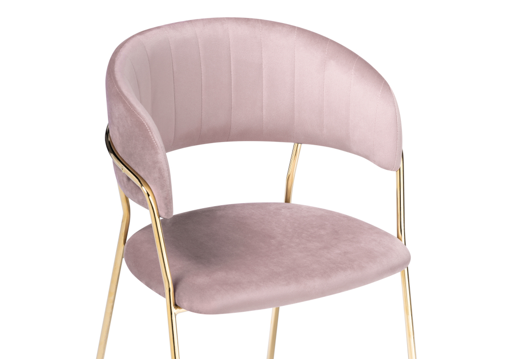Стул Woodville Kamelia pink / gold 15321