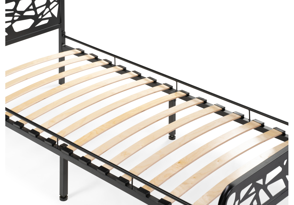 Кровать Woodville Кубо 90х200 черный 533090