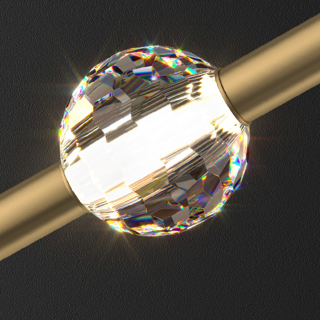 Подвесной светильник SOCRATES COMBO D30 L6 Brass by ImperiumLoft