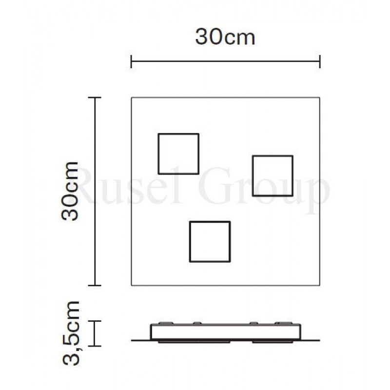 Настенно-потолочный светильник Fabbian QUARTER F38 G09 01