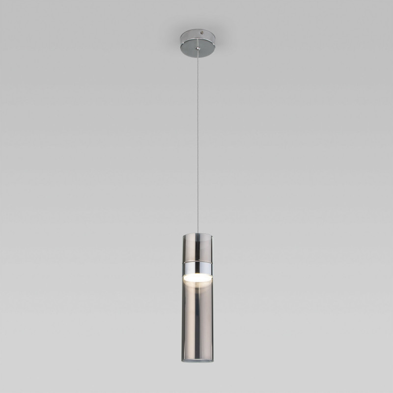 Подвесной светильник Eurosvet 50244/1 LED хром/дымчатый