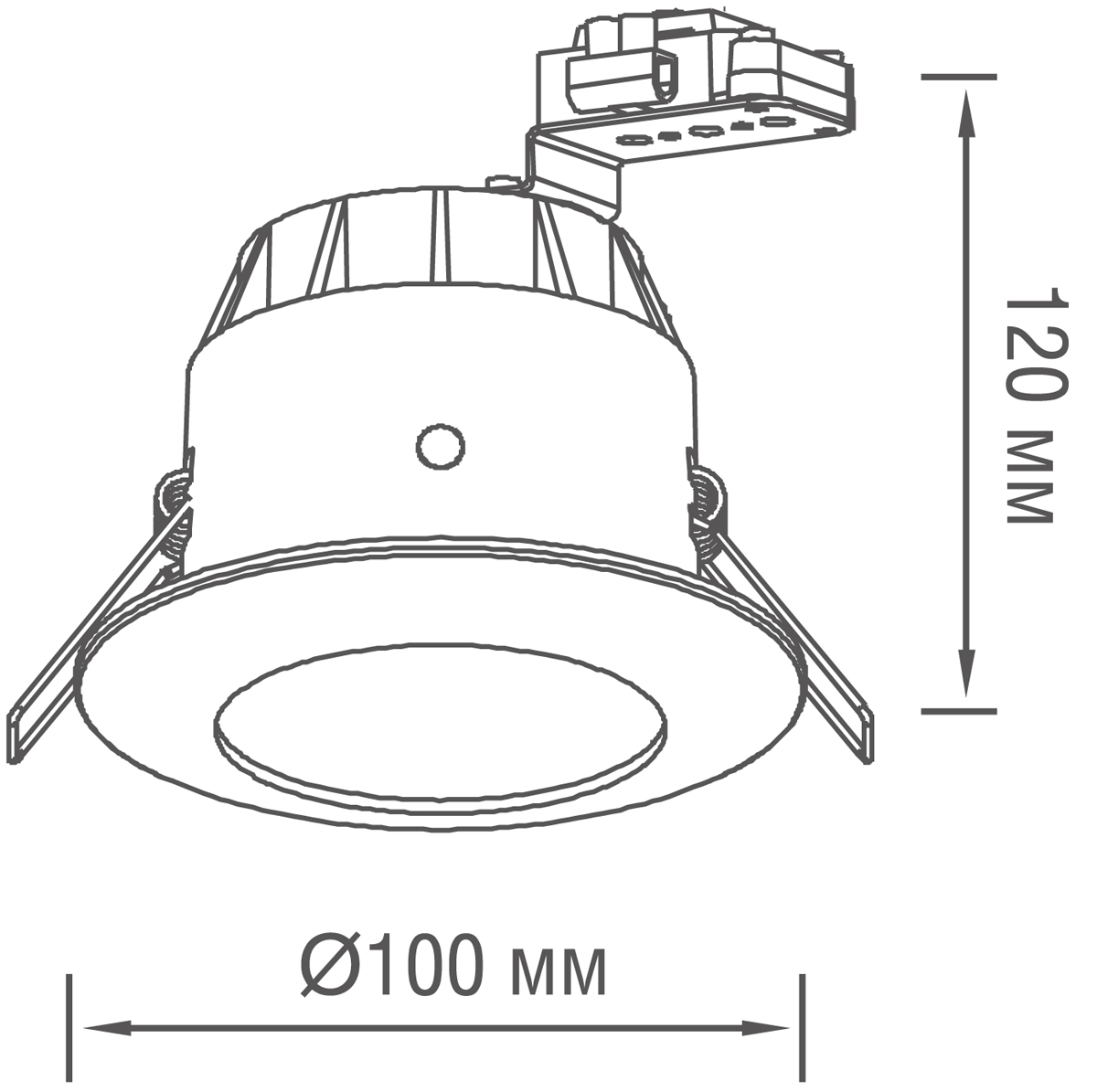Встраиваемый светильник Donolux N1519RAL9003