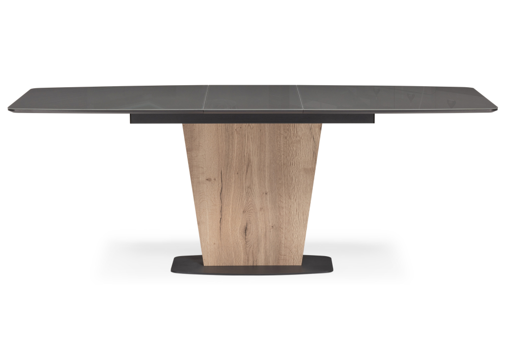 Стол Woodville Теон 160(200)х90х76 графит / дуб галифакс 532378