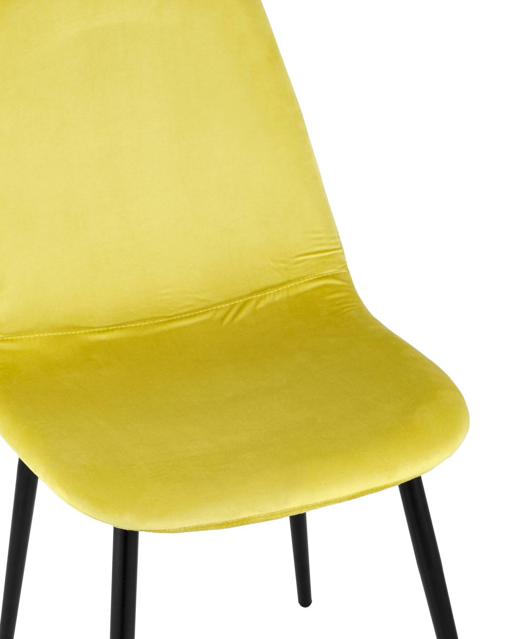 Стул Норман велюр желтый Stool Group