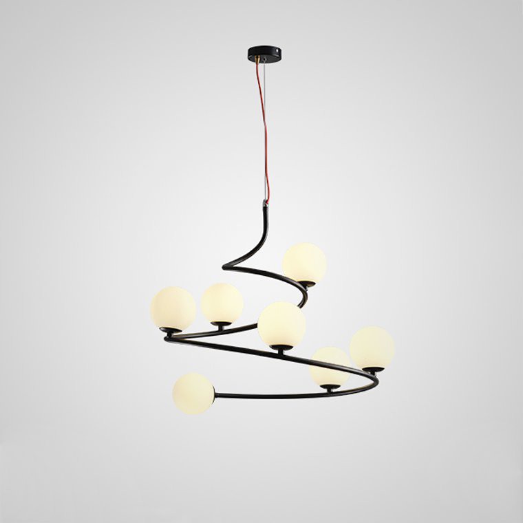 Подвесная люстра CURL Черный by ImperiumLoft