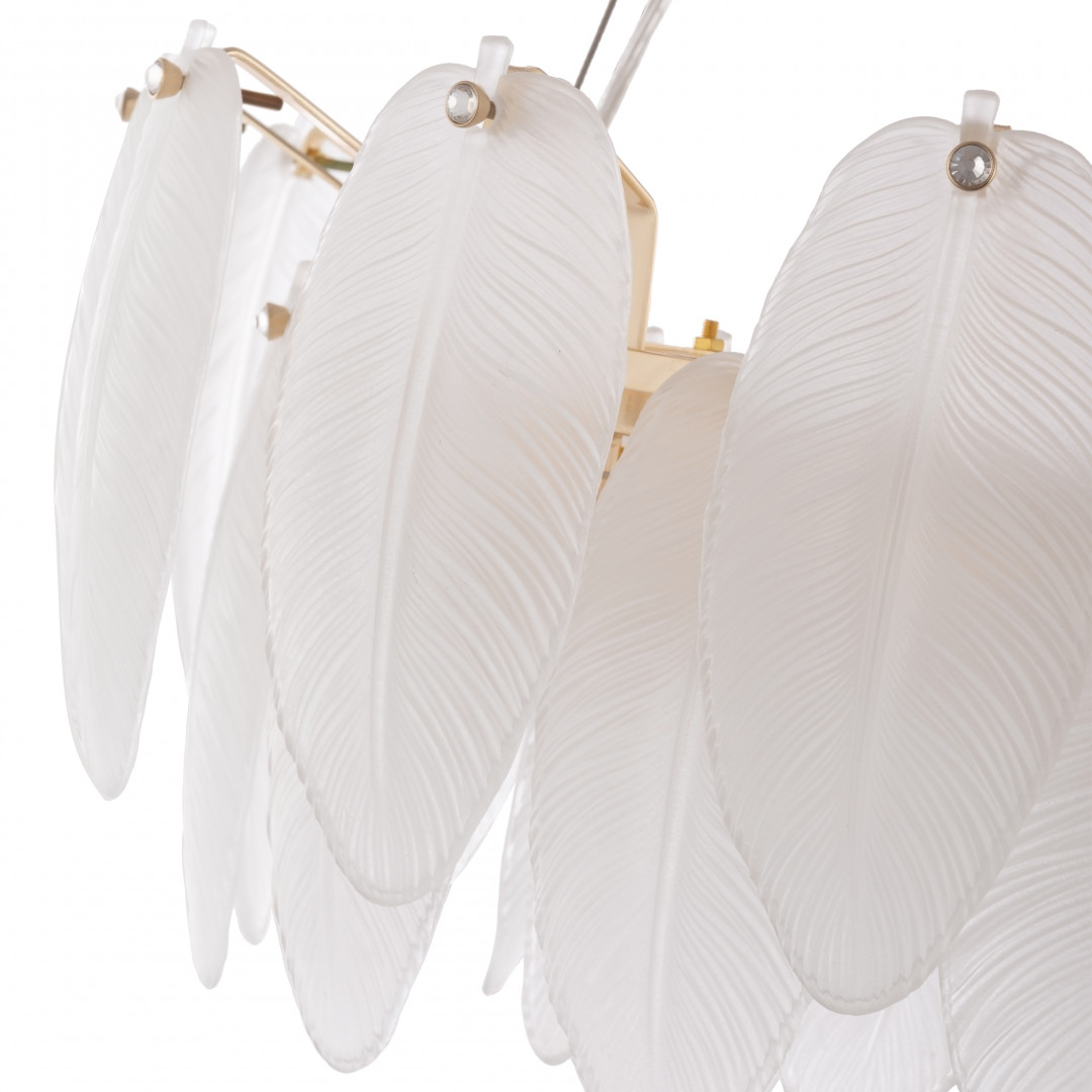Люстра с плафоном в виде перьев 4653.D450.H240.E14.5 G Arte Milano