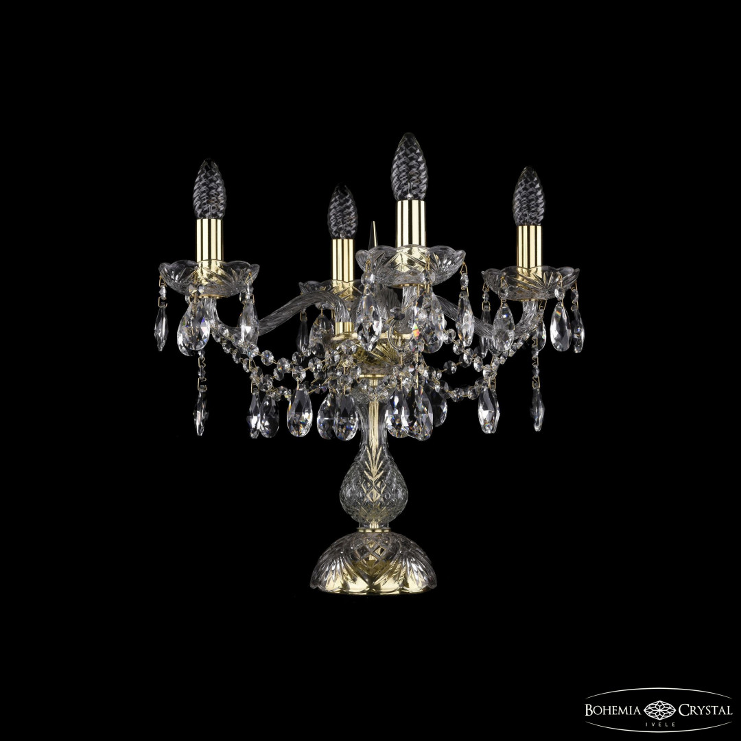 Настольная лампа хрустальная 1413L/4/141-39 G