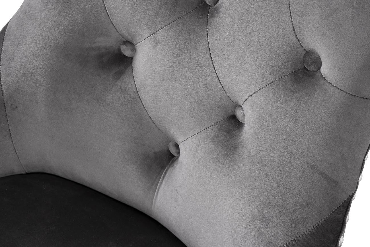 Стул велюровый серый Garda Decor 236-2K-СЕРЫЙ-Riv96