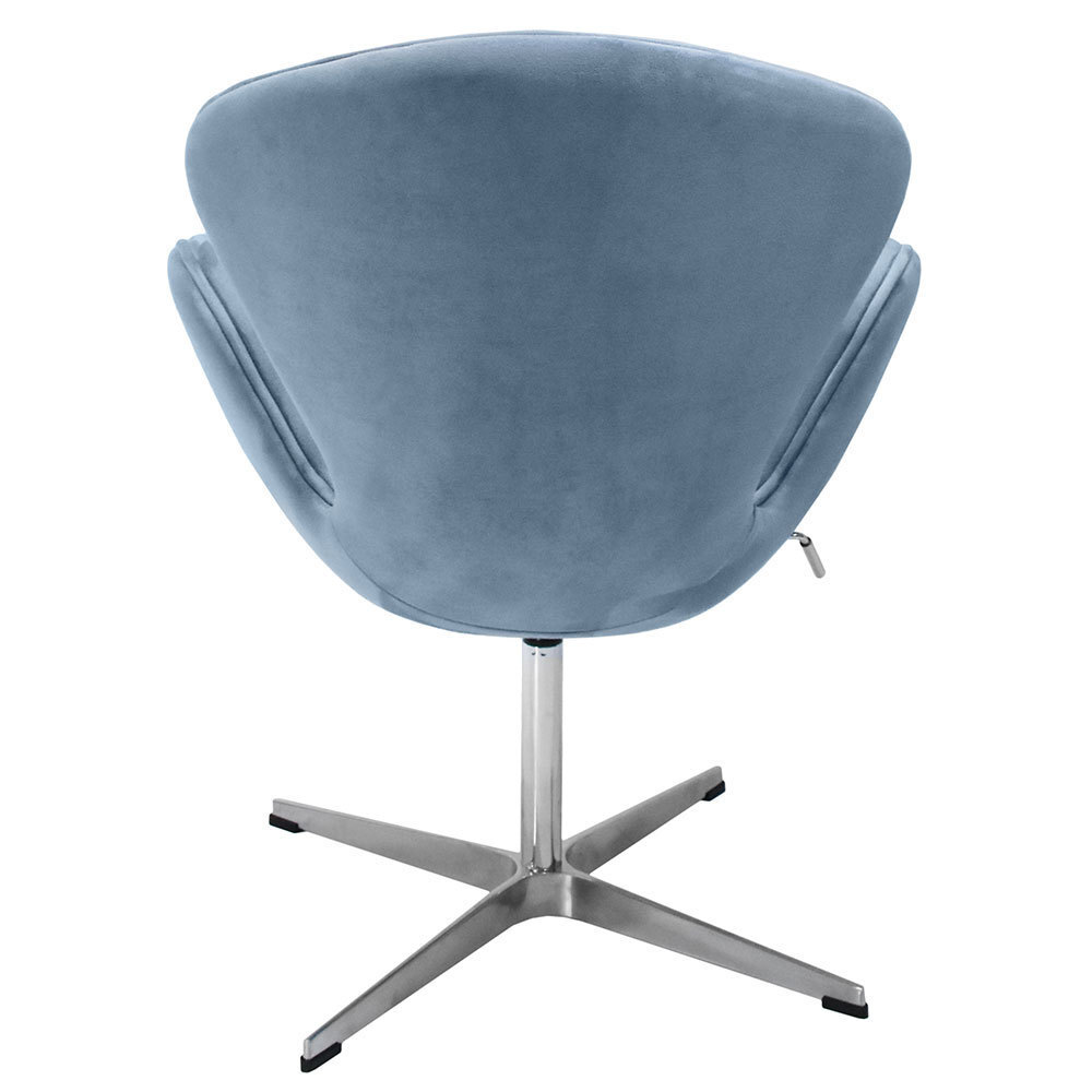 Кресло SWAN CHAIR серый, искусственная замша Bradex Home FR 0654