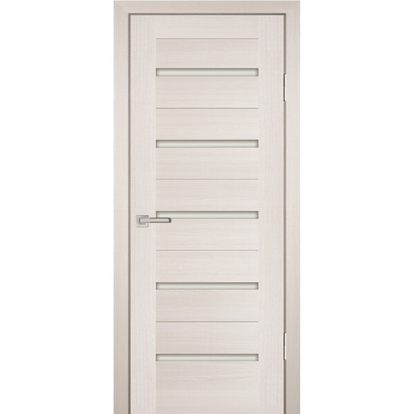 Межкомнатная дверь Graf PS-07 белый сатинат ЭшВайт Мелинга (2000 х 600)