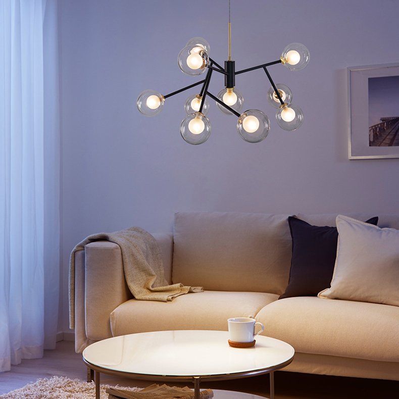 Подвесная люстра PEARL L10 Grey by ImperiumLoft