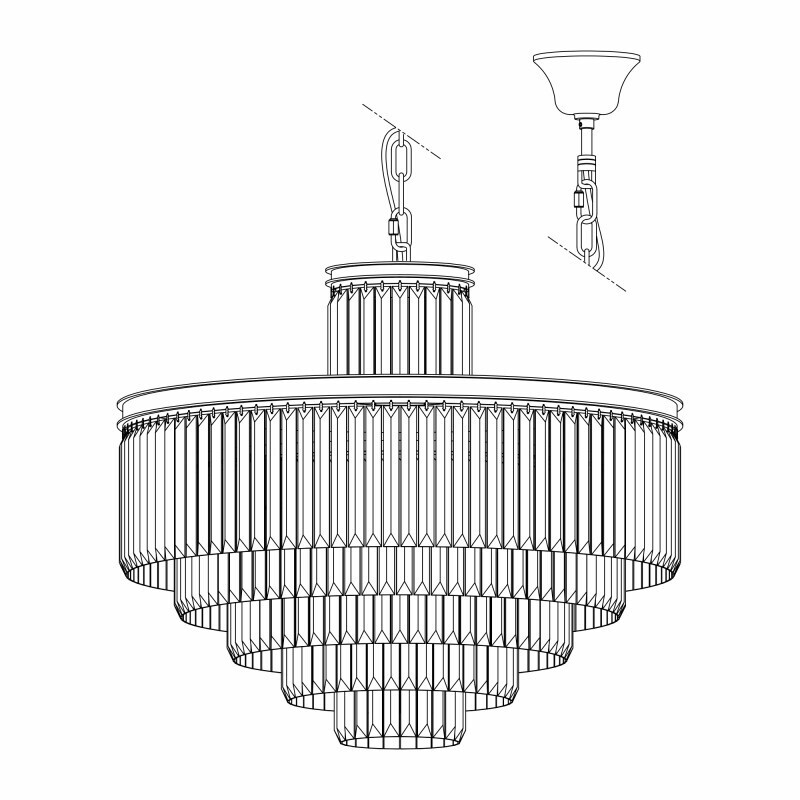 Каскадная люстра Citilux CL332151