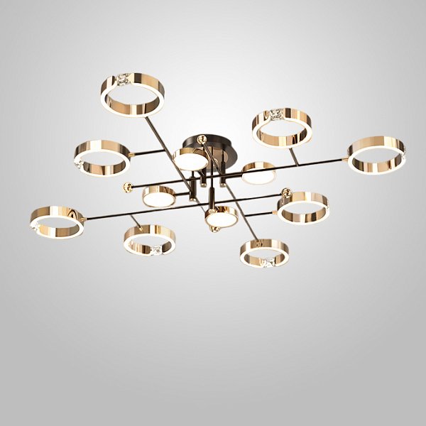 Потолочная люстра SELLIF CH L12 Brass by ImperiumLoft