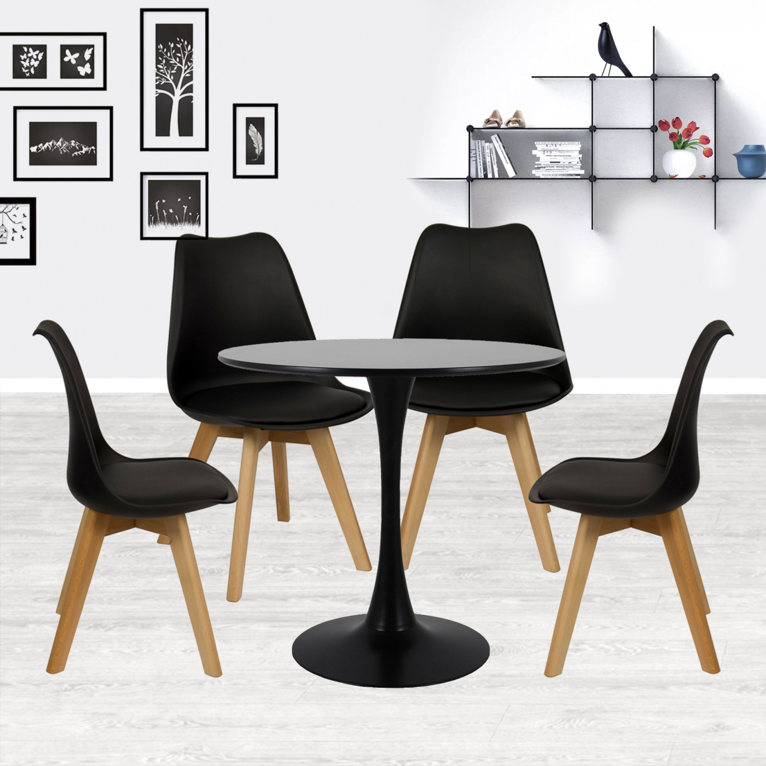 Стул Eames Bon чёрный Bradex Home FR 0024