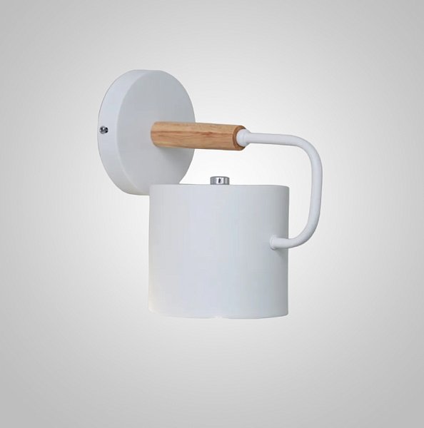 Бра BEND WALL Wood White by ImperiumLoft