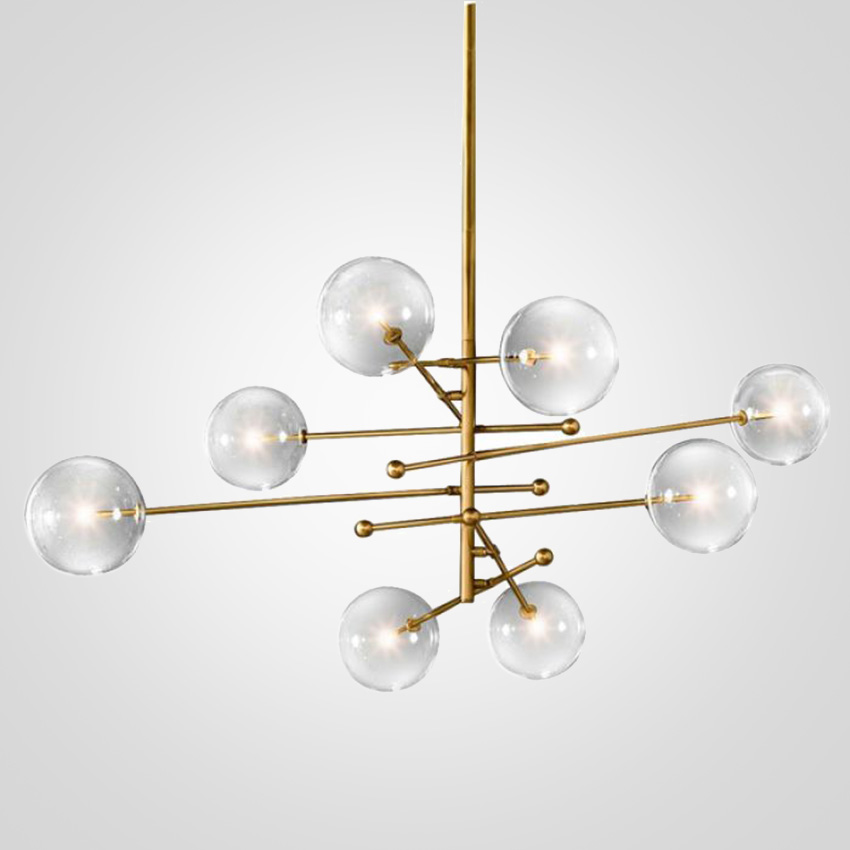 Подвесной светильник ImperiumLoft Globe Mobile 8 brass KG0835P-8 brass by ImperiumLoft