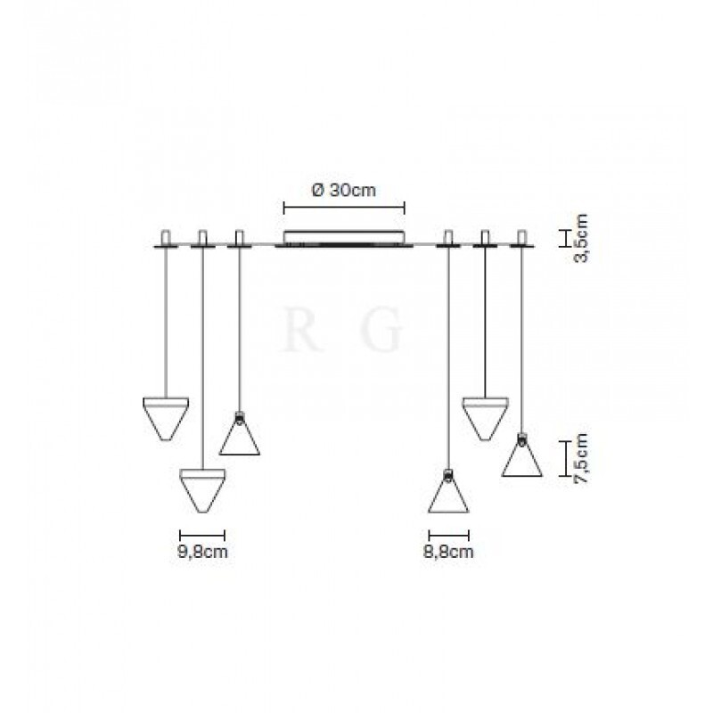 Подвесной светильник Fabbian Tripla F41 G03 11