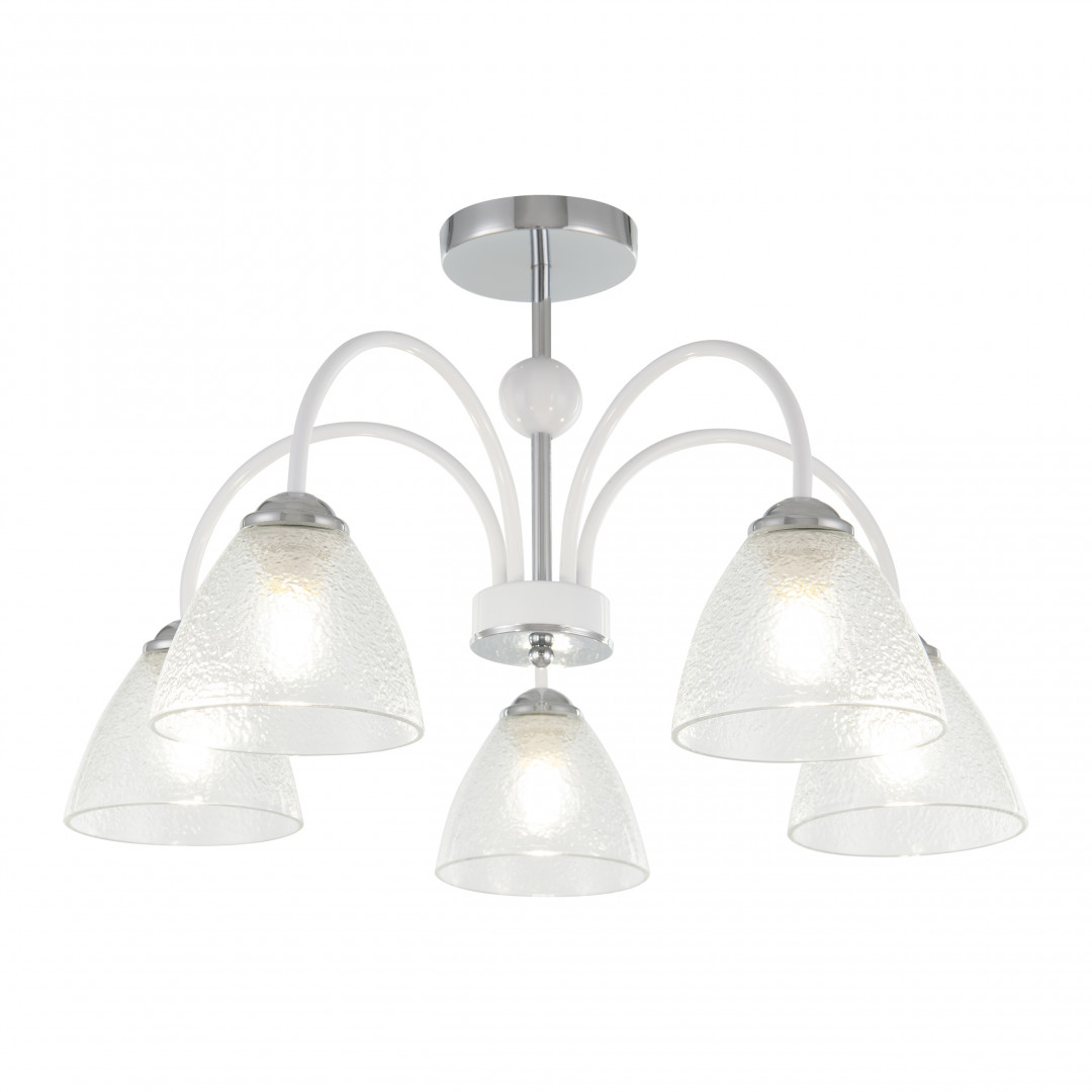 Люстра с плафонами 321410/5 CR+WH Arte Milano