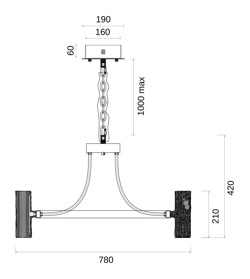 Люстра подвесная Fluorite FL1089-12P