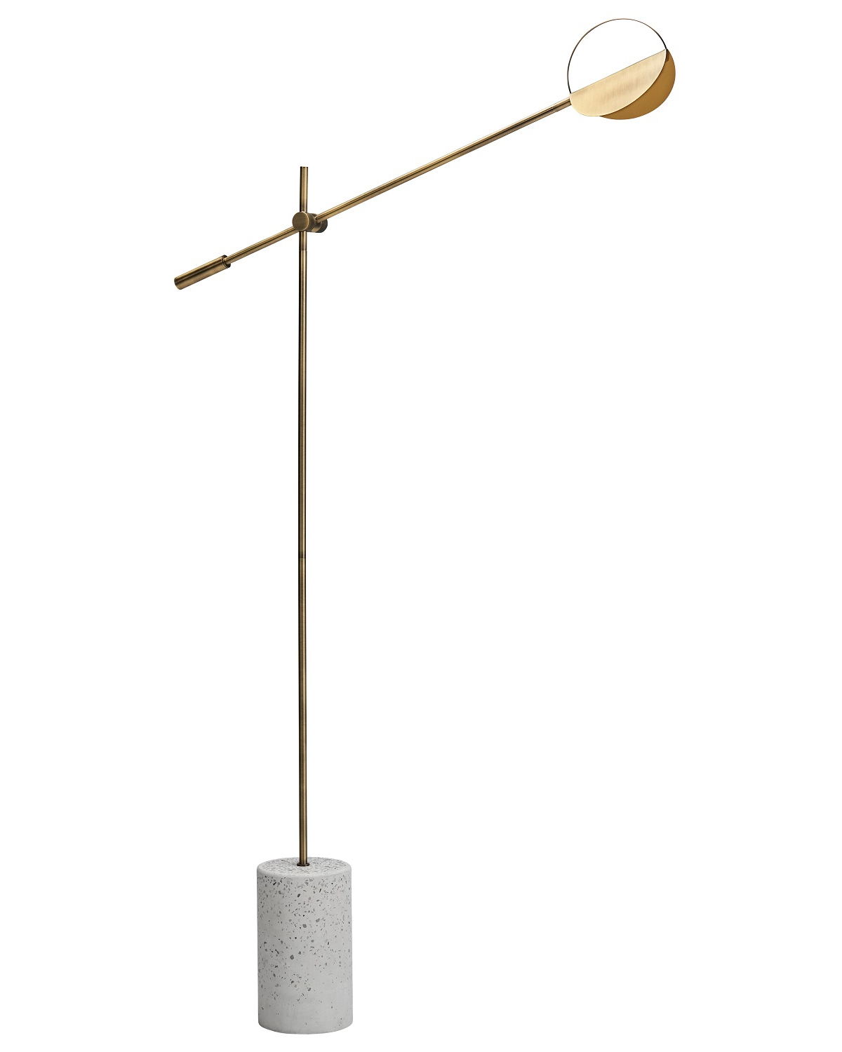 Золотая напольная лампа "Линн" Louvre Home P2589FA