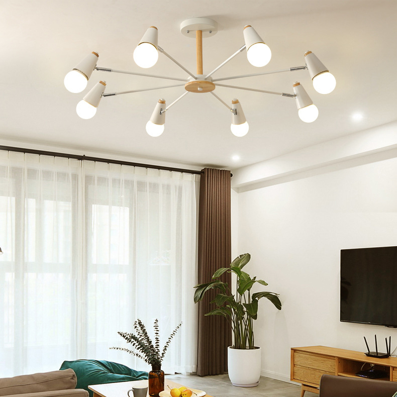 Потолочная люстра ROTARY L6 White by ImperiumLoft