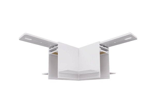 Угол-соединитель для встраиваемогоагнитного шинопровода Donolux L corner DLM01W Sp