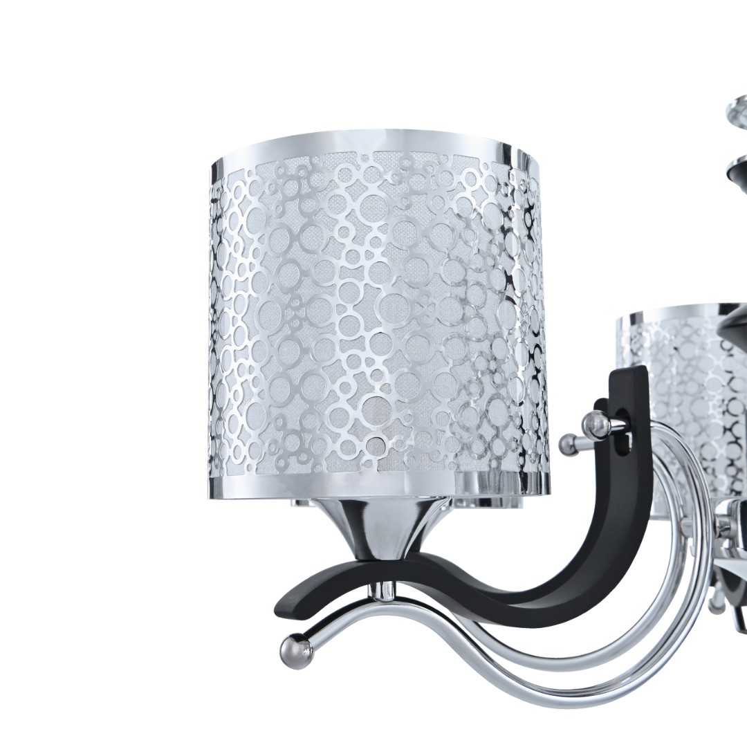 Люстра подвесная с плафонами 306787/5 Bk/Ni Arte Milano