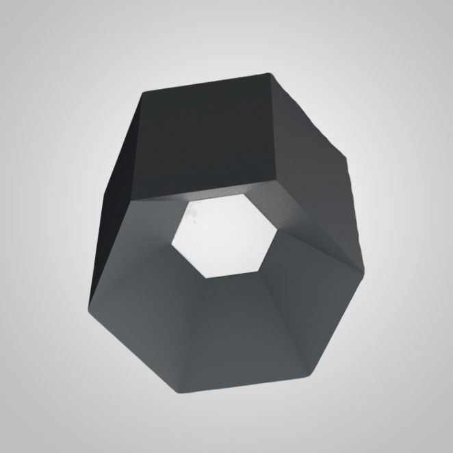 Потолочный светильник HEXAGON B H15 Grey by ImperiumLoft