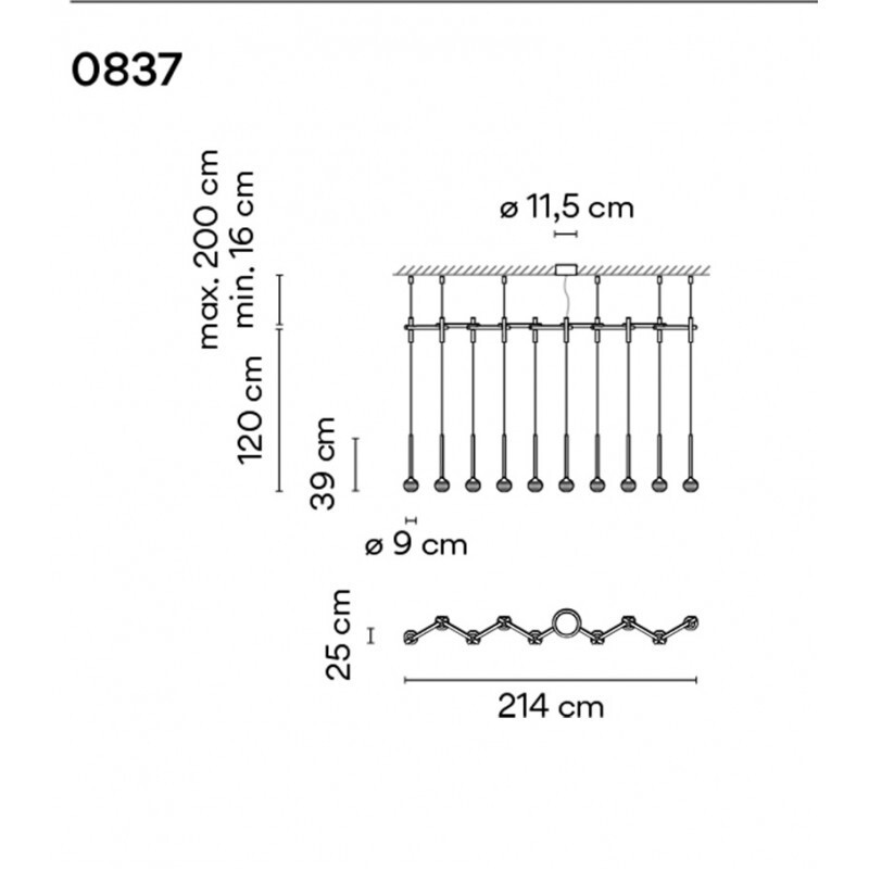 ПОДВЕСНОЙ СВЕТИЛЬНИК  VIBIA Algorithm 0837