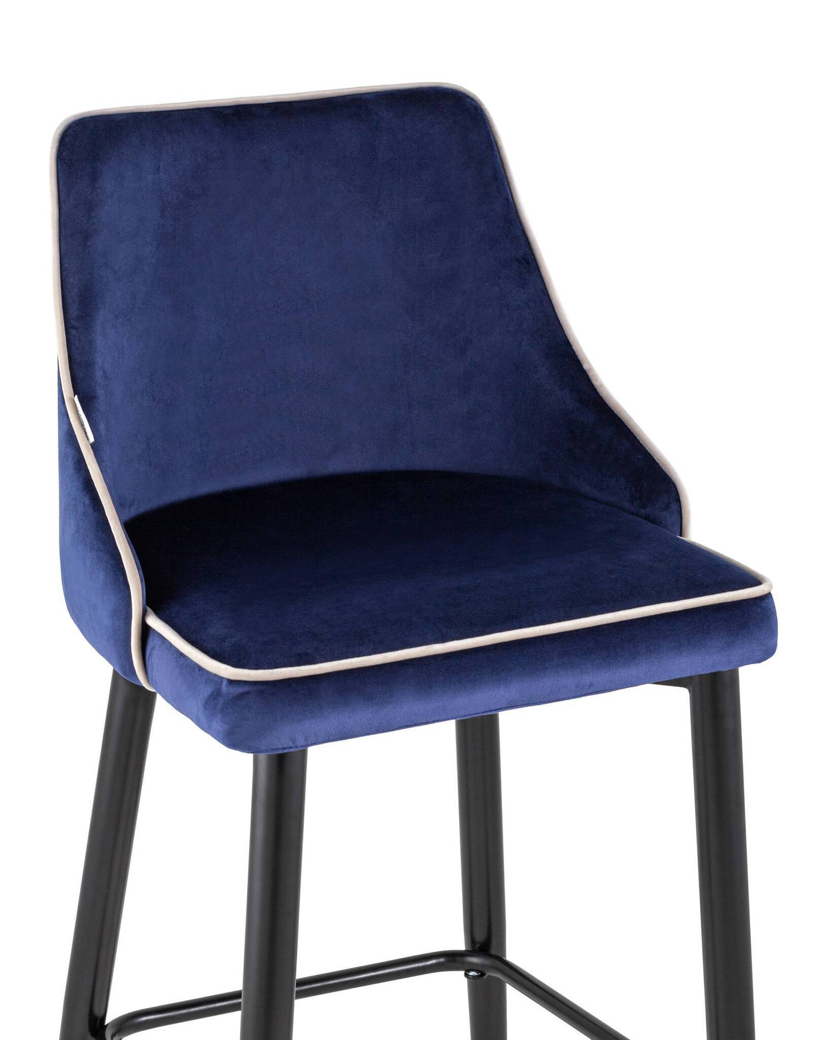 Стул барный Коби велюр синий Stool Group