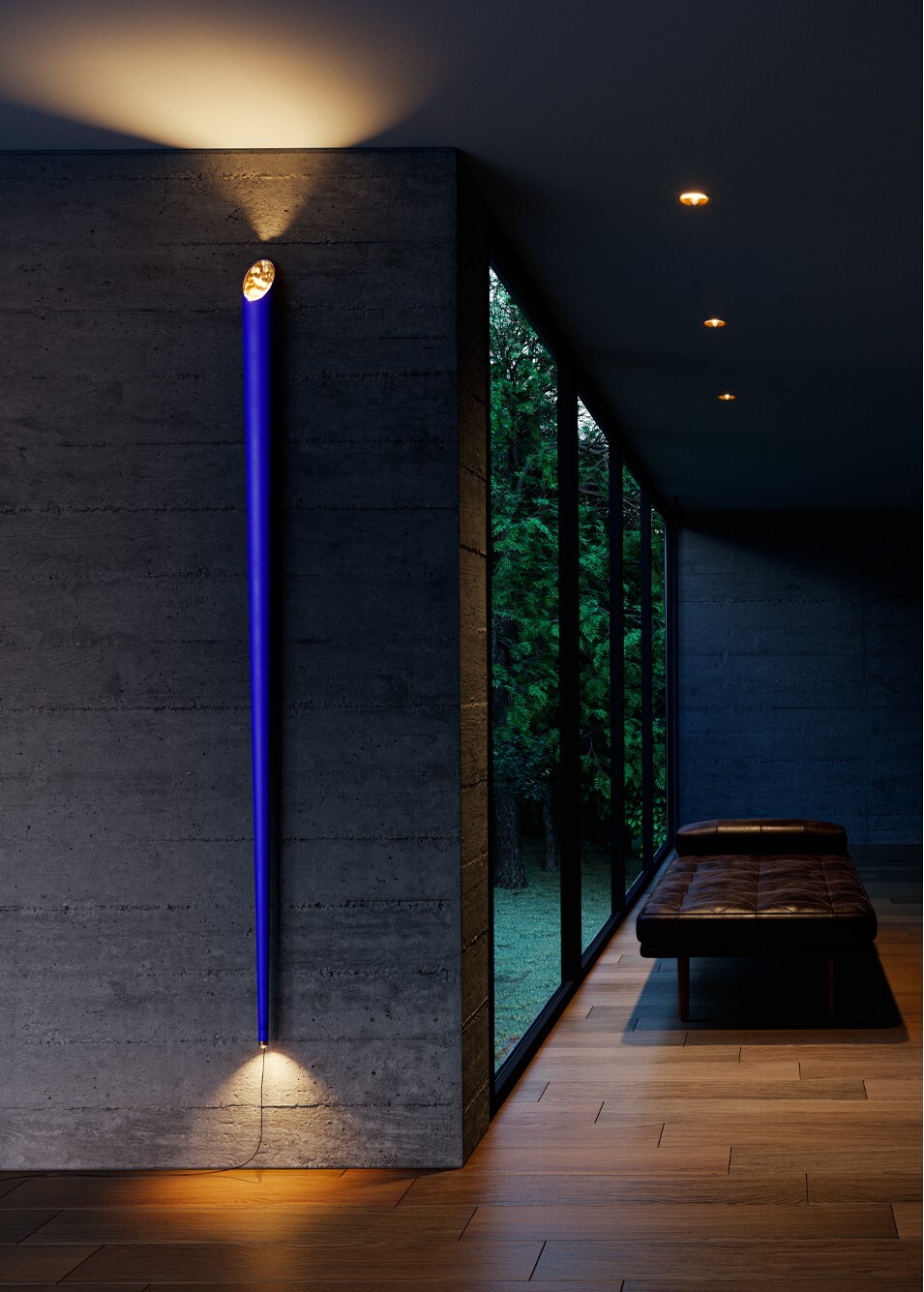 Настенный светильник Catellani & Smith Cono W blue/gold