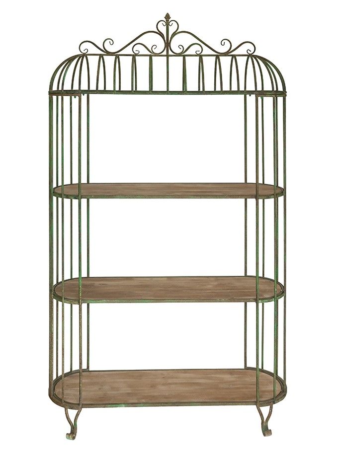 Стеллаж с -мя полками Прованс Glasar D7203-DS