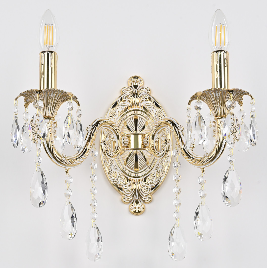 Бра с хрустальными подвесками AL7901B10/2/175 B GW Bohemia Ivele Crystal