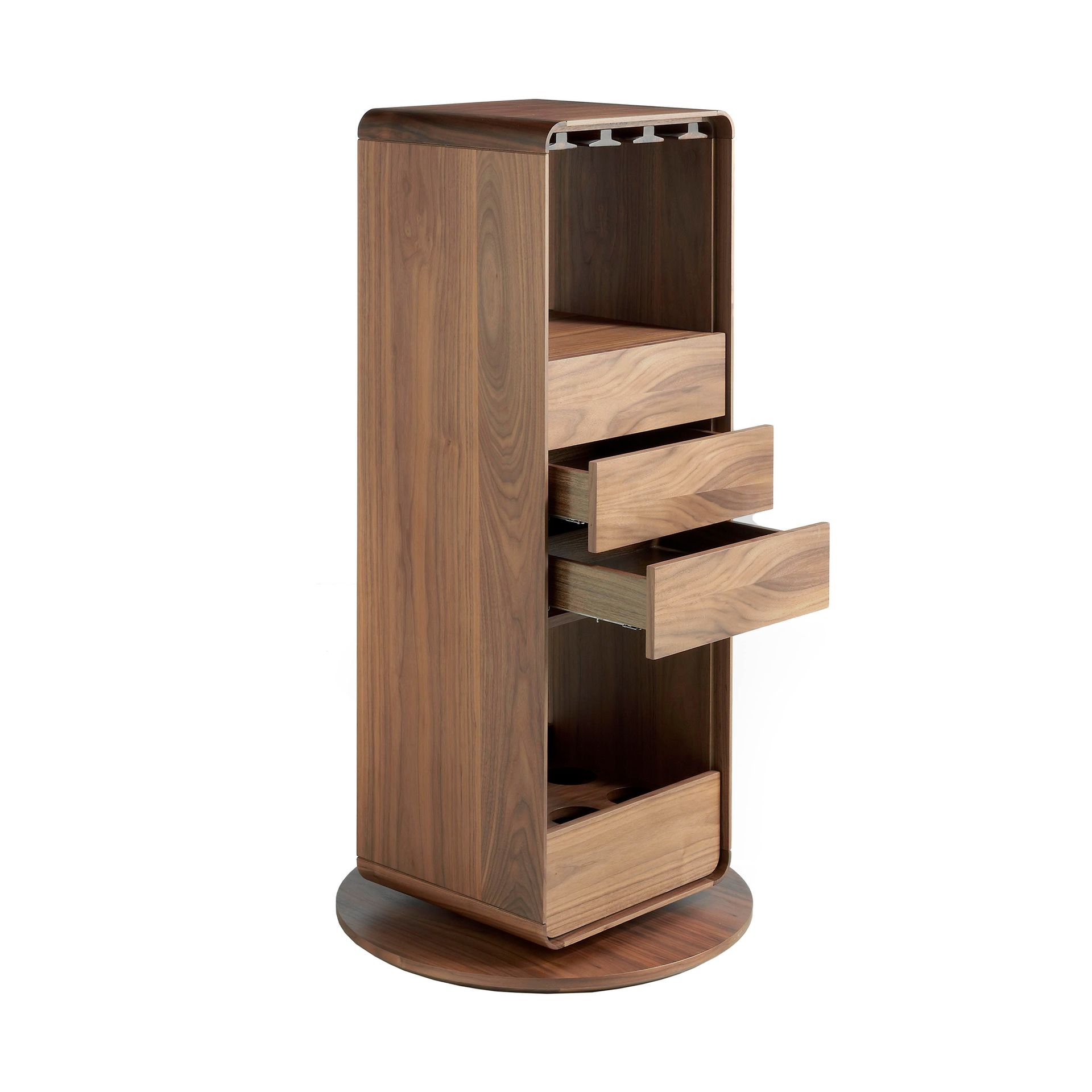 Вращающийся барный шкаф 3115/BRG-3615E из ореха Angel Cerda