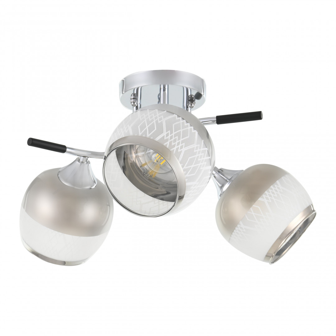 Люстра с плафонами 325985/3 CR+BK Arte Milano