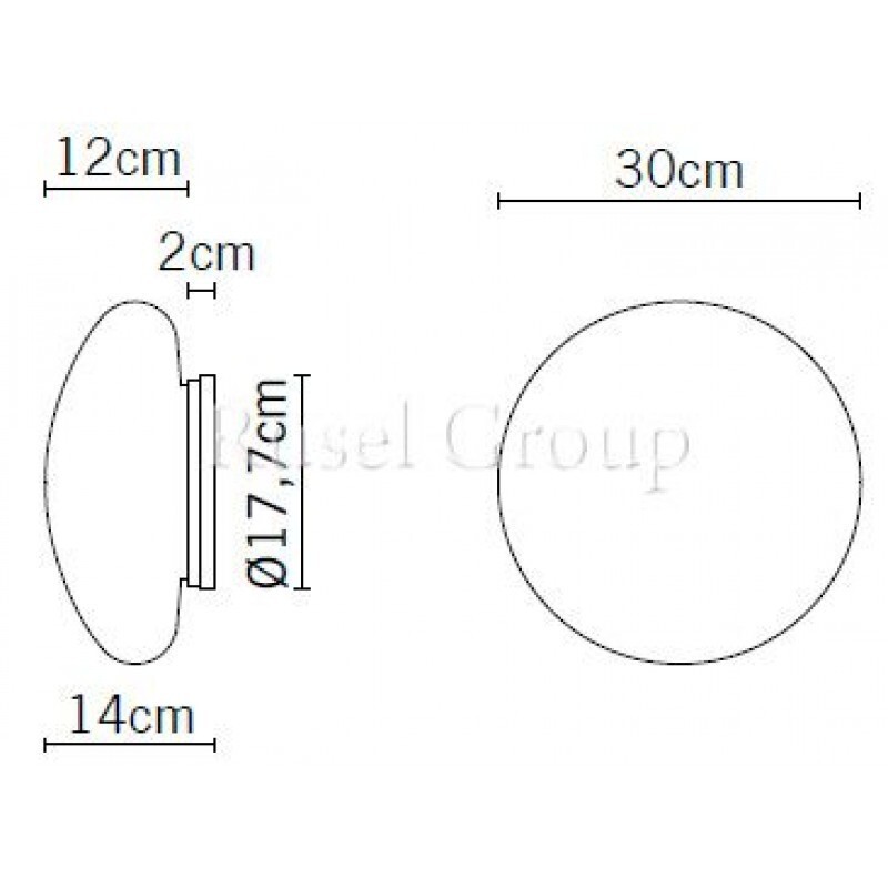 Настенно-потолочный светильник Fabbian Lumi White F07 G09 01