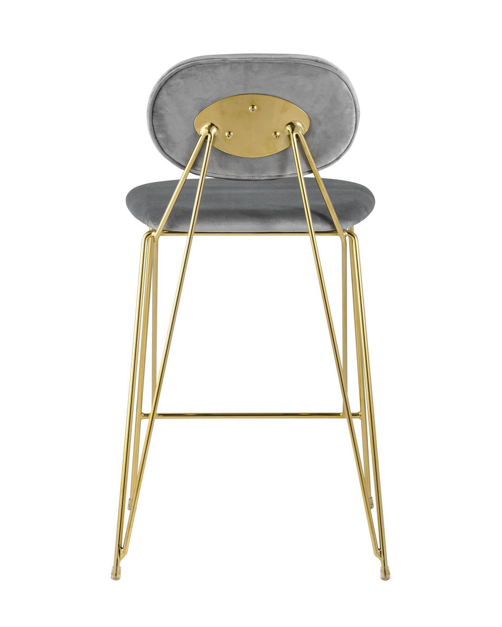 Стул Элис полубарный светло-серый Stool Group