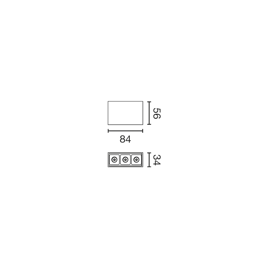 Светильник Neso Point 3 2700K 34 гр. Faro