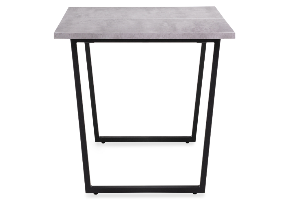 Стол деревянный Woodville Лота Лофт 140 25 мм  бетон / черный матовый 489748