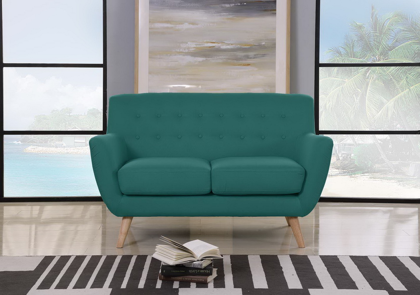 Диван Picasso двухместный синий Bradex Home FR 0364