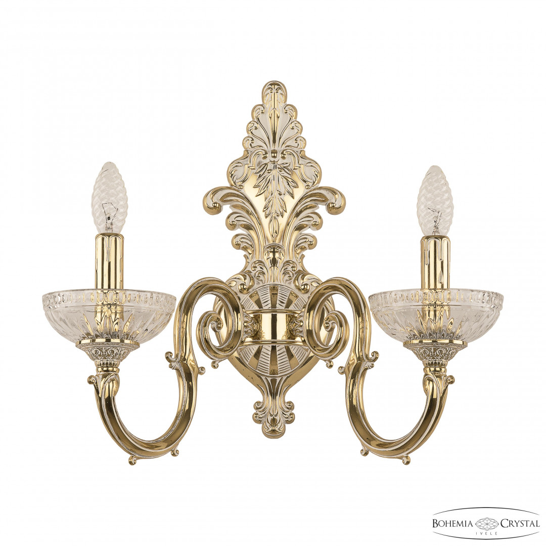 Бра бронзовые с хрусталём 7203B15/2/210 GW P Clear/M-1G