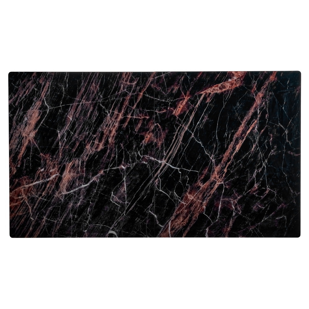 Стол Areal раскладной 140-180х80х75 чёрный мрамор с чёрными ножками Bradex Home RF 0414
