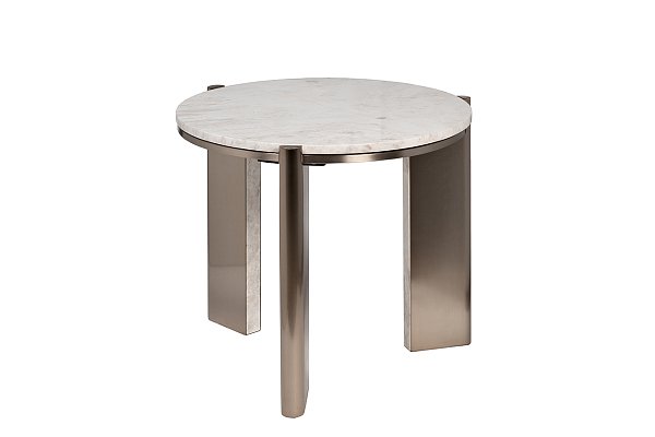 Столик журнальный белый мрамор Garda Decor 57EL-10083