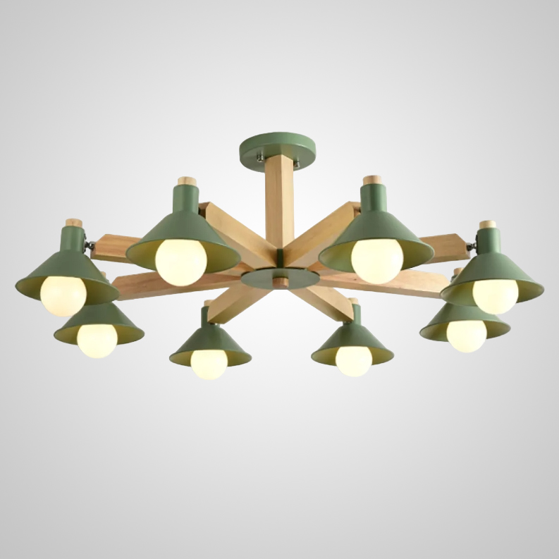 Люстра на штанге HORN B D94 Green by ImperiumLoft