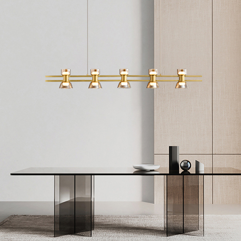 Подвесной светильник BLASIUS LONG L140 Brass by ImperiumLoft