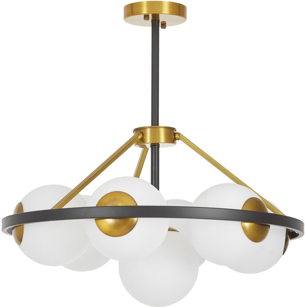 Потолочная люстра Lumina Deco LDP 8034-7 BK+WT