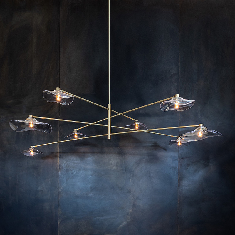 Потолочная люстра MILIAN CH L6 Brass Grey by ImperiumLoft
