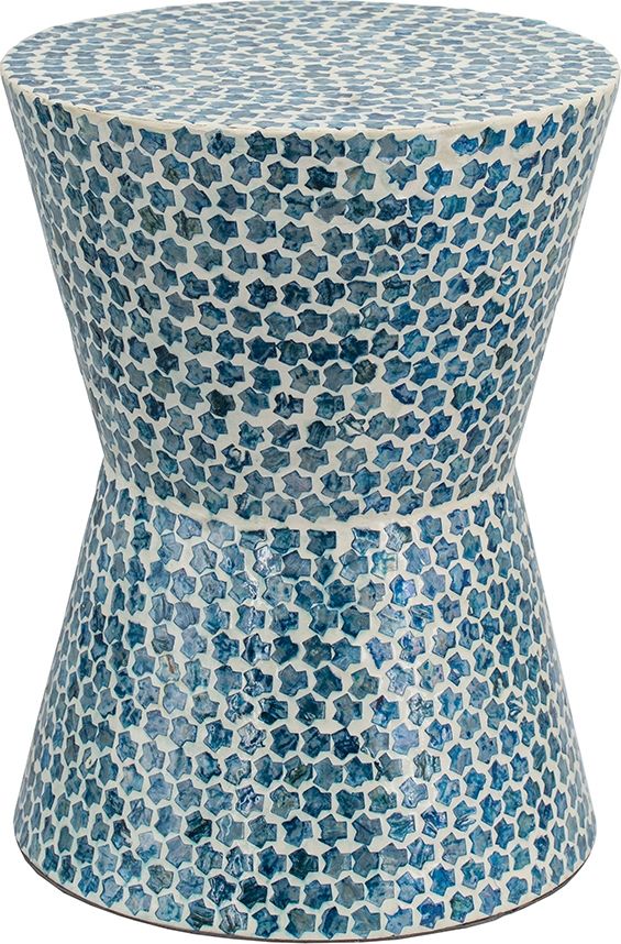 Столик акцентный с отделкой из раковин устриц Glasar 49924