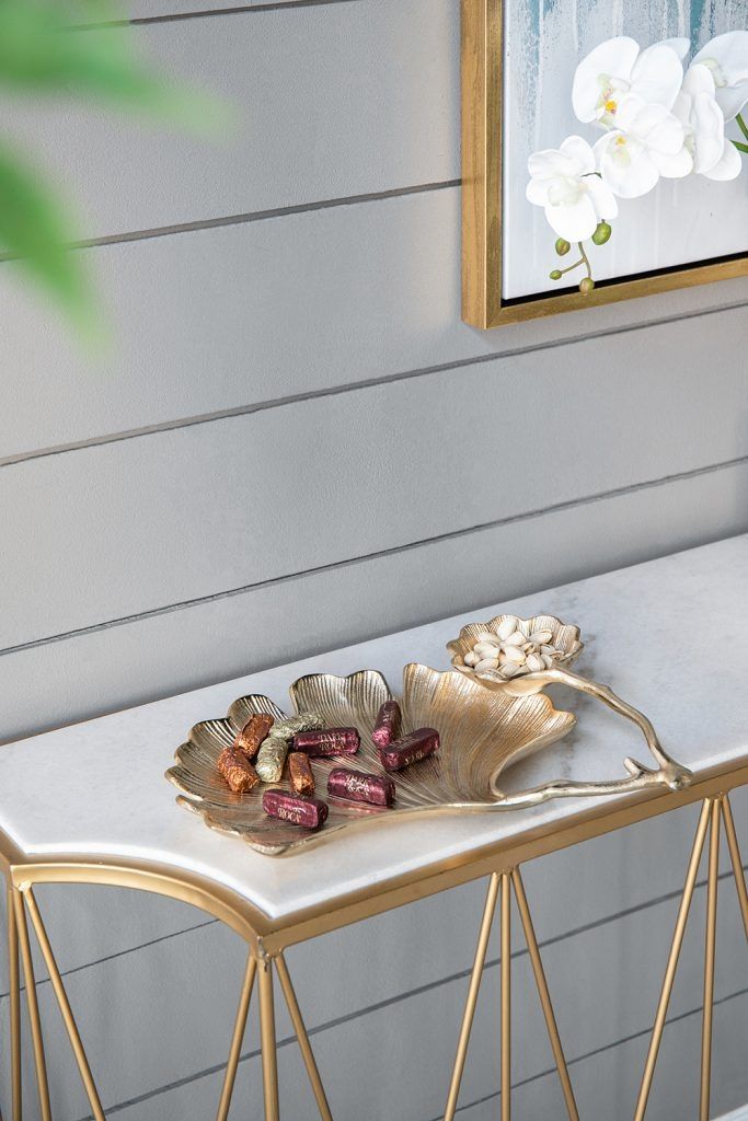 Блюдо декоративное Листья Glasar 78317-DS